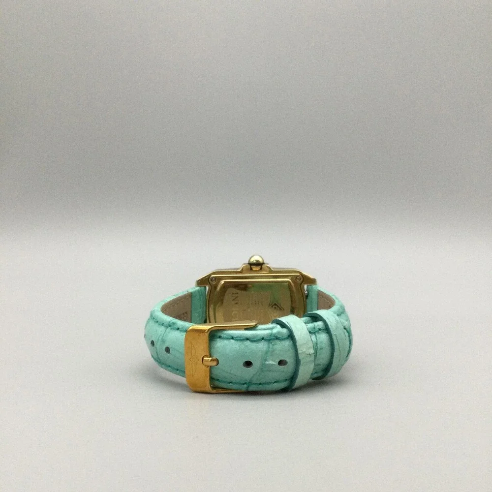 Invicta Lupah Music Crystal Women Watch 29mm Gold Tone Leather LE New Battery